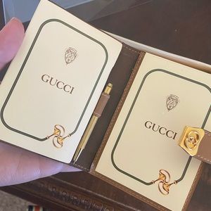 Vintage Authentic Gucci notepad